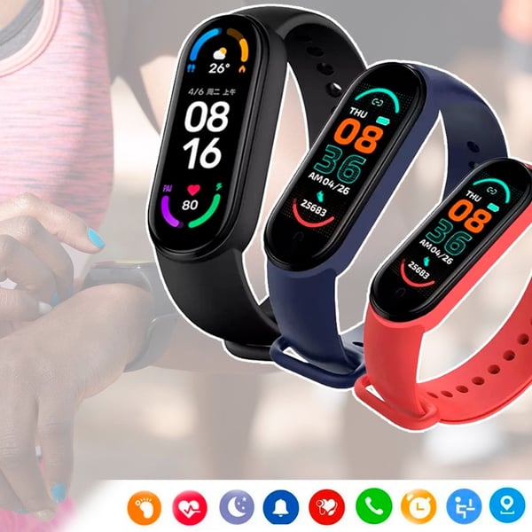 Smartwatch m/Puls- & blodtrykksmåler