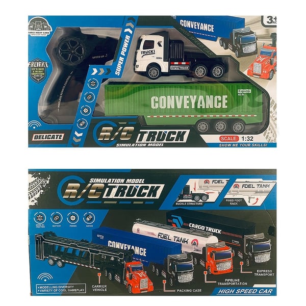 Fjernstyrt lastebil med tilhenger 1:48 - modell "Fuel-Tank" eller "Conveyance" -