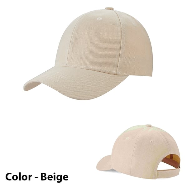 Baseballcap ensfarget - i mange farger!