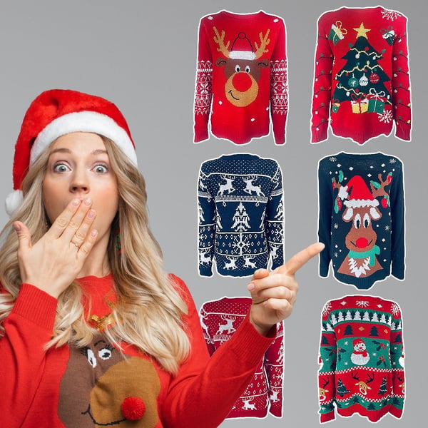 Julesweatere - Mange morsomme design og farger