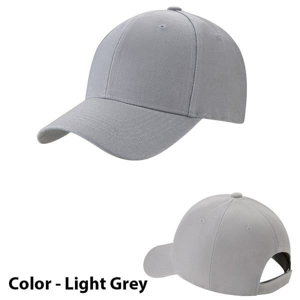Baseballcap ensfarget - i mange farger!