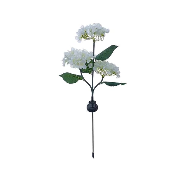 Solcelle-hortensia havelamper