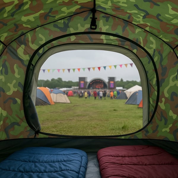 Quick-Up Kamuflasjetelt for 3–10 personer