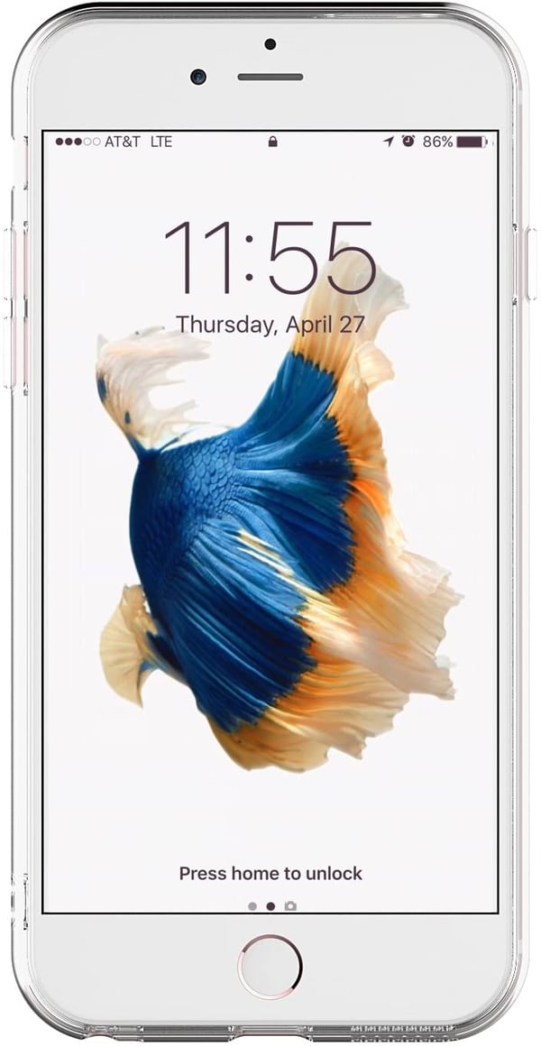 Läpinäkyvä ohut iPhone 6/6s -kotelo läpinäkyvä TPU