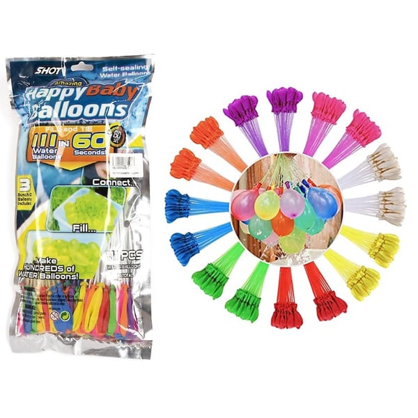 Automatisk genopfyldning inklusive over 100 vandballoner