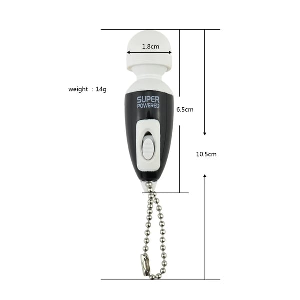 Mini Vibrator med Nyckelring Flera Färger Lila