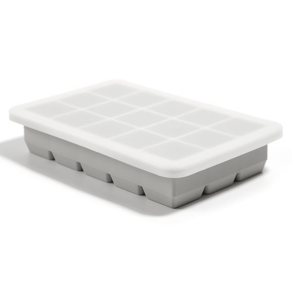 Isbitsform - 15 Stora Isbitar - Ice Cube Tray - Grå