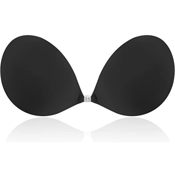 Invisible Adhesive BH - Perfekt til kjole - D-Cup Sort