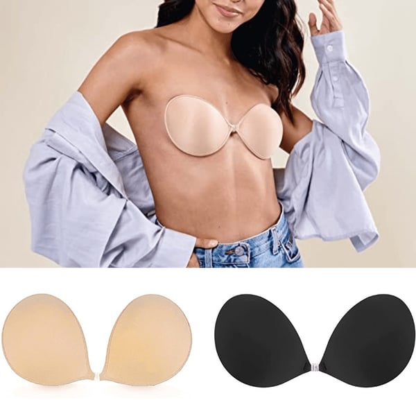 Invisible Adhesive BH - Perfekt til kjole - A-Cup Beige
