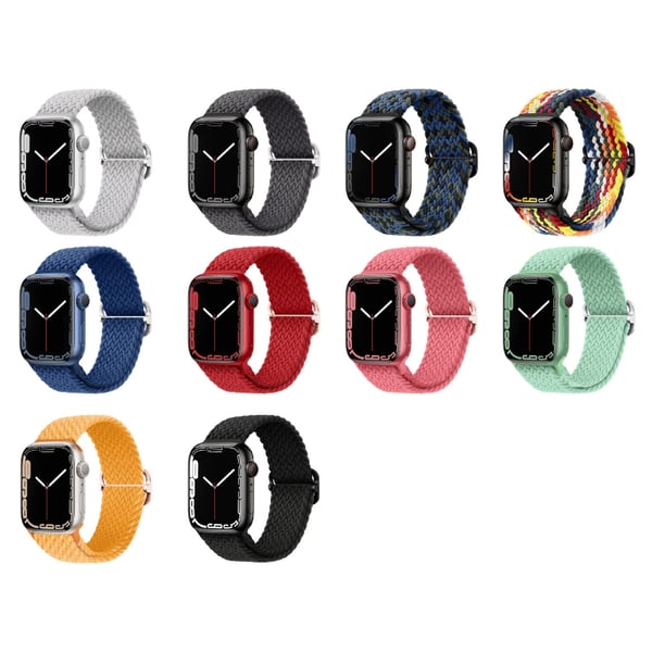 Flettet armbånd til Apple Watch 42/44/45 mm Blå M
