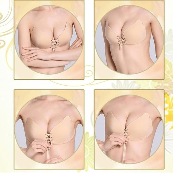 Näkymättömät liimarintaliivit - Push-Up - Beige - B Cup