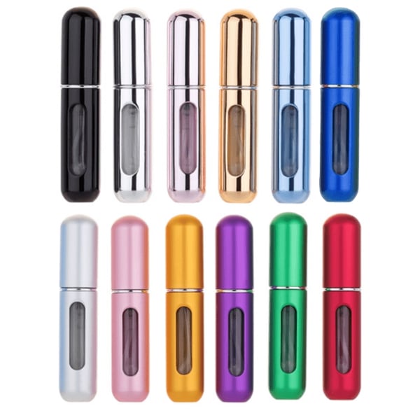 Genopfyldelig smart parfumeflaske 5 ml farvevalg