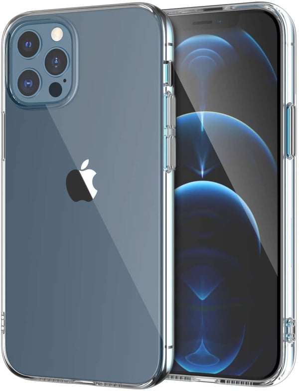 Läpinäkyvä kumi iPhone 12  Läpinäkyvä TPU
