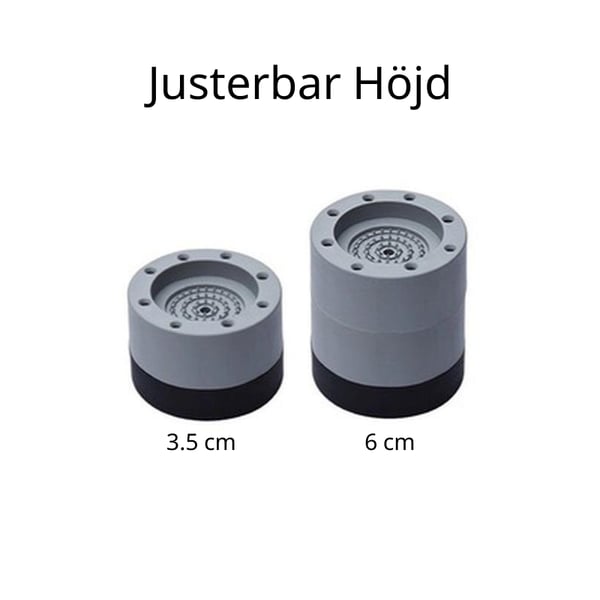Anti-Vibration - Vibrationsdæmper til Vaskemaskine Grå