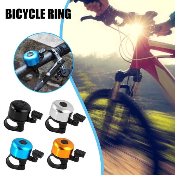 Klokke til cykler - Nem at bruge - Sølv
