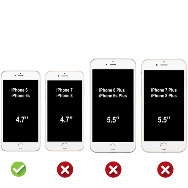 Läpinäkyvä kuminen iPhone 6/6s -kotelo läpinäkyvä TPU