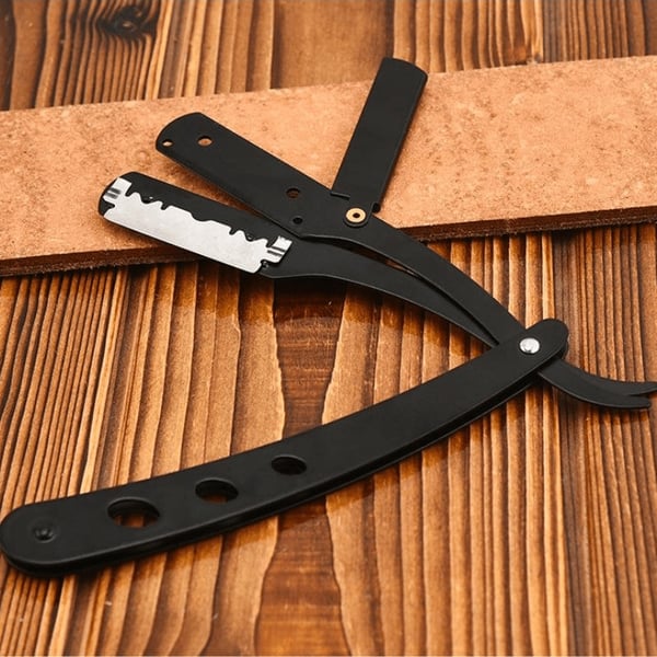 Barberkniv i rustfrit stål - Shavette hårfjerning guld