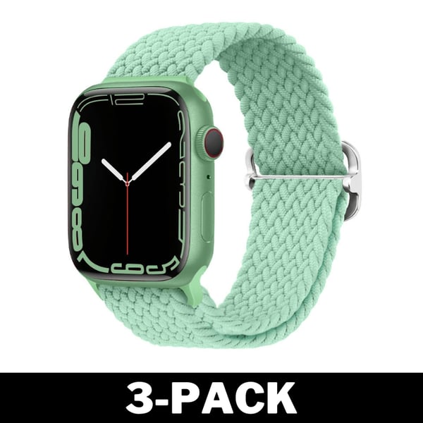 Flettet armbånd til Apple Watch 42/44/45 mm Mint Green M