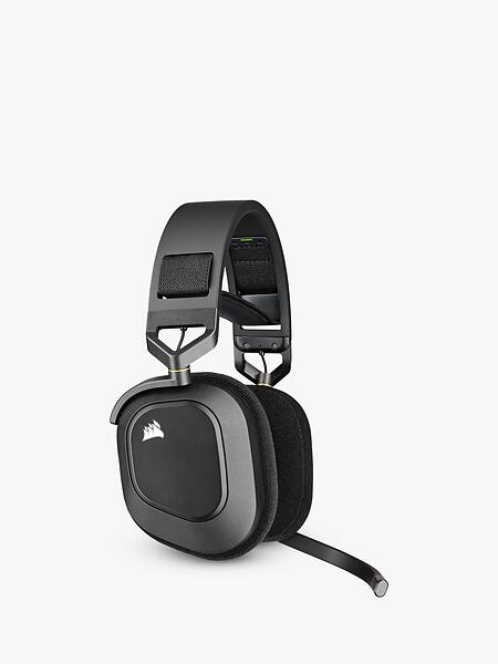 Alkuperäinen Corsair HS80 RGB langaton over-ear -pelikuulokemikrofoni - Musta