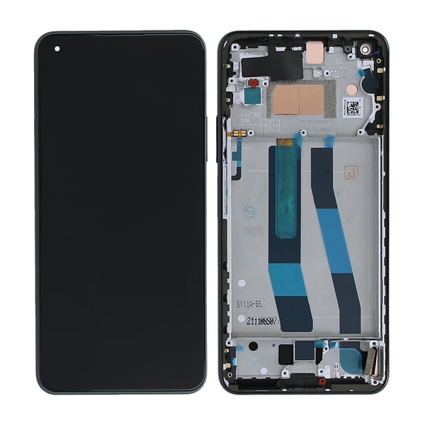 Xiaomi 11 Lite 5G NE / Mi 11 Lite 4G/5G (2021) Skærm med LCD Display Sort - Original