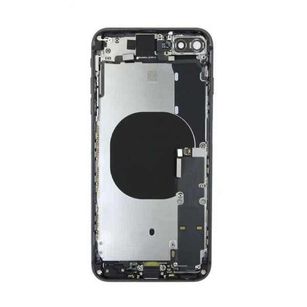 iPhone 8 Plus Komplet Bagside Med Alle Flex Kabler Original - Sort
