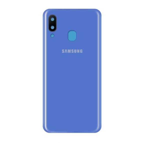Samsung Galaxy A40 Bagside med tape - Blå