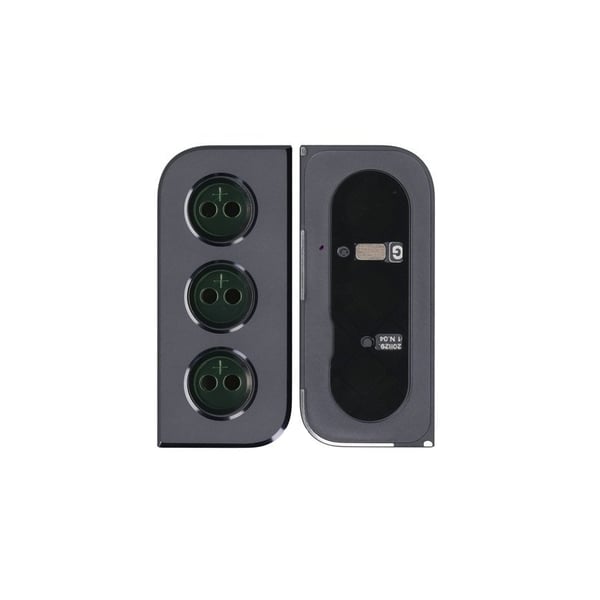 Original Samsung Galaxy S21 5G Dekorationsdel til Kamera Bagside Med Tape - Phantom Grey
