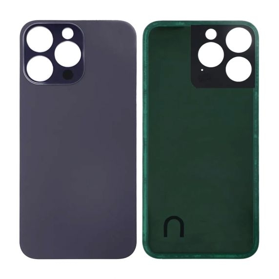 iPhone 14 Pro Max Bagside Glas med tape - Lilla