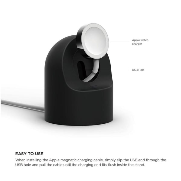 Silikonstativ för Apple Watch - Svart