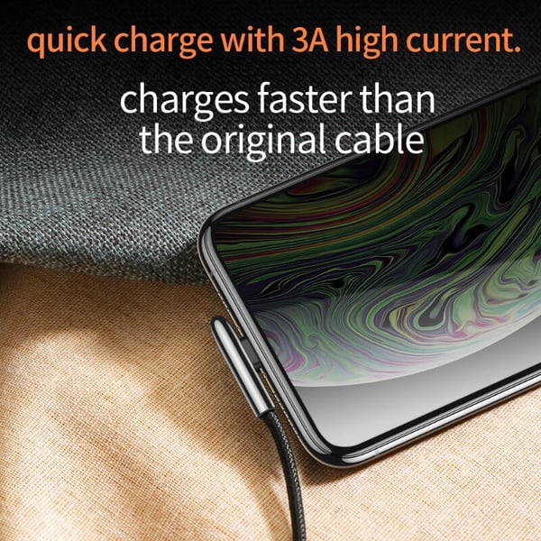 SiGN USB - Lightning -pelikaapeli, 2 m, 2,4 A - Musta