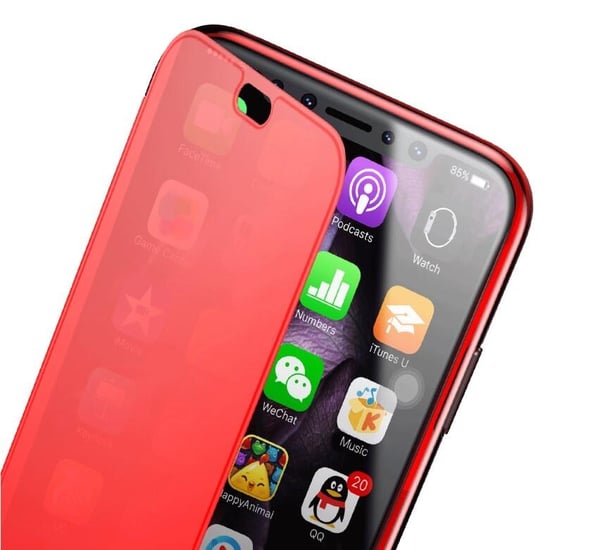 Baseus Touchable -kotelo iPhone XS Max -puhelimelle - Punainen