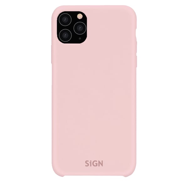 SiGN Liquid Silicone Case iPhone 11 Pro Max - Puhelin kotelo - Pinkki