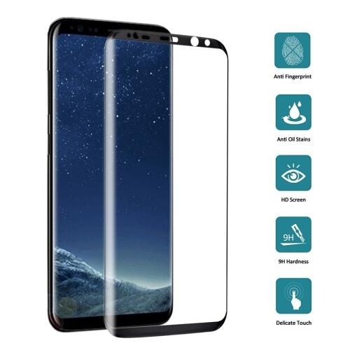 Samsung Galaxy S8 Näytönsuoja 3D Kaareva karkaistu lasi