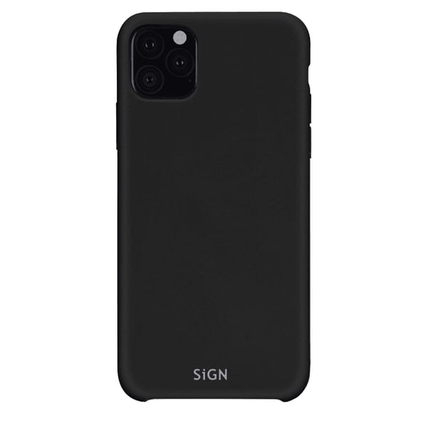 SiGN Liquid Silicone Case til iPhone 11 Pro Max - Sort