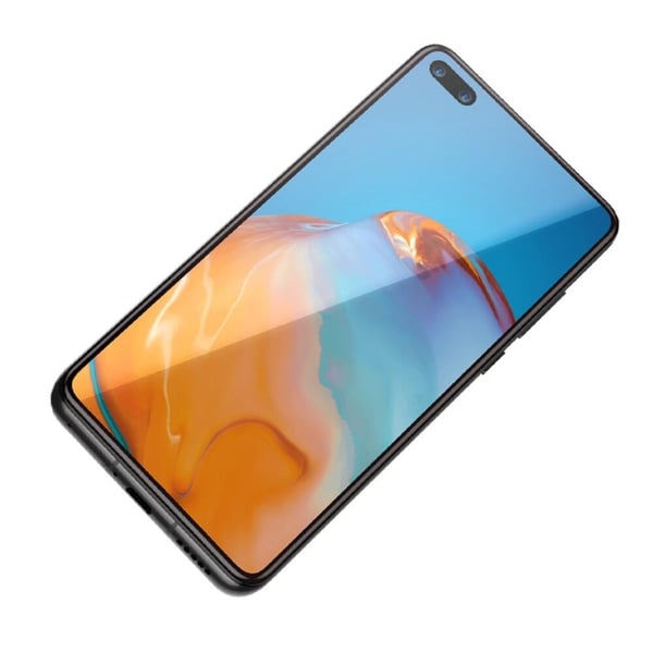 Baseus Fuld Dækkende Buet Skærmbeskyttelse til Huawei P40 (2-pak) - Sort