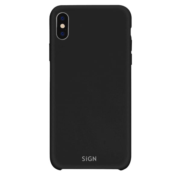 SiGN Liquid Silicone Case til iPhone XS Max - Sort