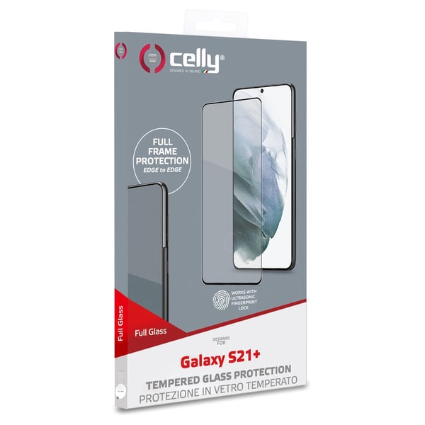 Celly Karkaistu lasi näytönsuoja Samsung Galaxy S21 Plus -puhelimelle