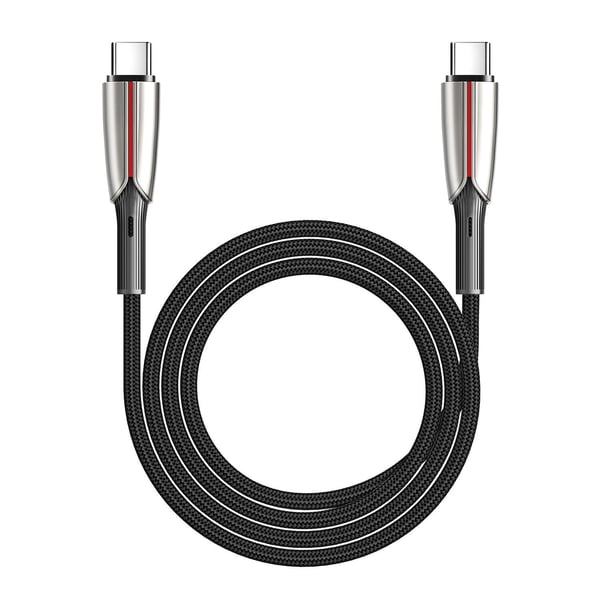 SiGN PD USB-C til USB-C Kabel, 1.2m, 3A, 60W - Sort