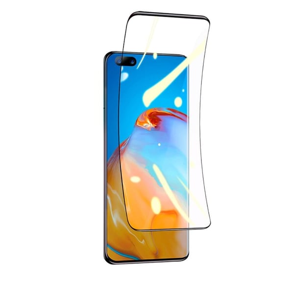 Baseus Täysin peittävä kaareva näytönsuoja Huawei P40 Pro -puhelimelle (2 kpl) - Musta