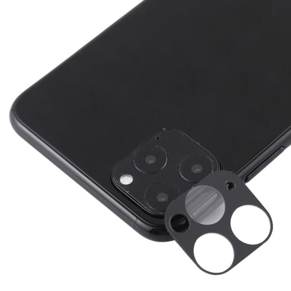 iPhone 11 Pro Takakameran linssin suojakalvo - Musta