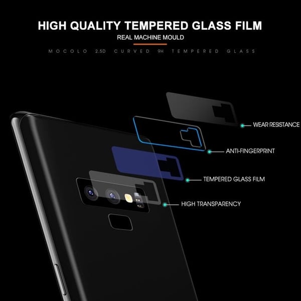 Samsung Galaxy Note 9 MOCOLO Linsebeskyttelse i Hærdet Glas