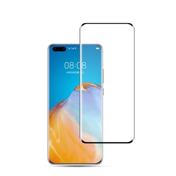 MOCOLO 3D Kaareva Karkaistu Lasinen Näytönsuoja Huawei P40 Pro -puhelimelle