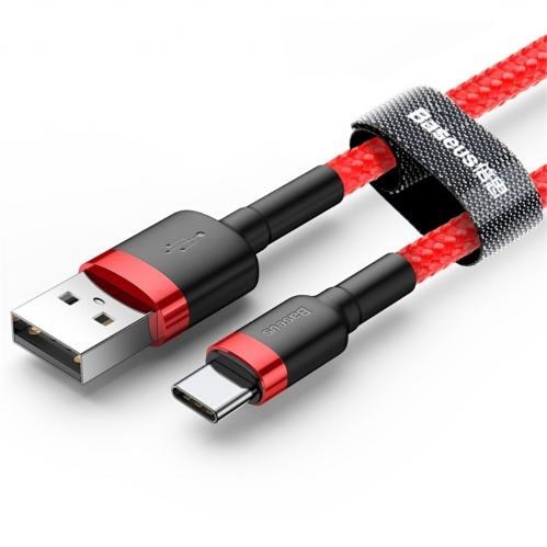 Baseus Cafule USB-C -kaapeli 3A 0,5 m - Punainen
