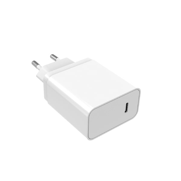SiGN USB-C Væglader PD, 25W 3A - Hvid