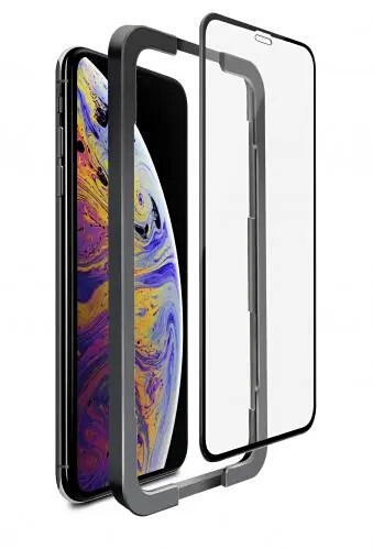 SiGN Fuld Dækkende Skærmbeskytter i Hærdet Glas til iPhone 11 Pro-X-XS + Monteringsramme