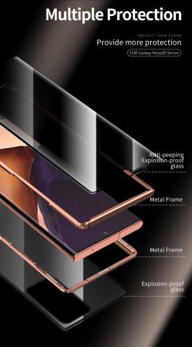 2-i-1 Skal + Skærmbeskyttelse til Samsung Galaxy Note 20 - Guld