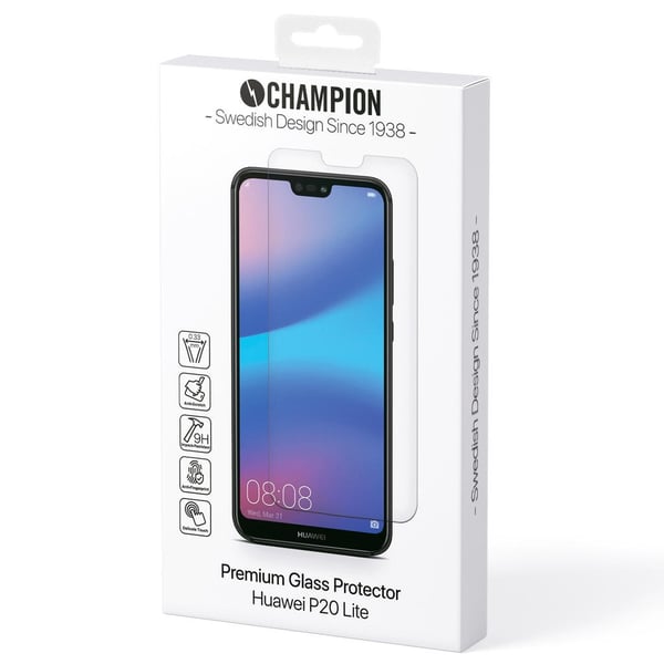 Champion Karkaistu lasi näytönsuoja Huawei P20 Lite -puhelimelle
