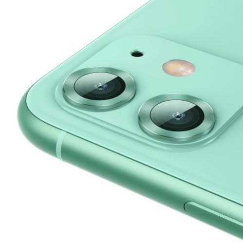 Baseus Alloy Linssisuoja iPhone 11 - Vihreä