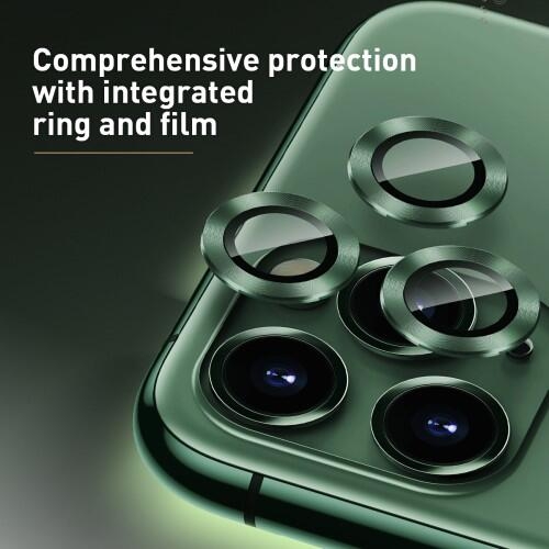 Baseus Alloy Linsebeskyttelse til iPhone 11 Pro & 11 Pro Max - Sølv