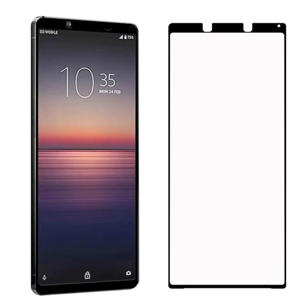 Kattava karkaistu lasinen näytönsuoja Sony Xperia 1 II -puhelimelle
